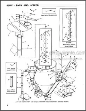 Photo 10 - Gehl 65MX Service Parts Manual Mix-All Feedmaker With Attachments #903517