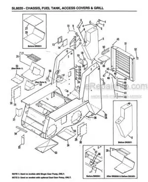 Photo 6 - Gehl 6620 Service Parts Manual Skid Loader 904513