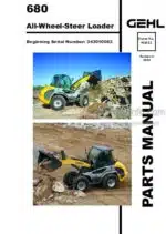 Photo 4 - Gehl 680 Parts Manual All Wheel Steer Loader 918122