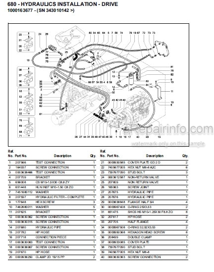 Photo 1 - Gehl 680 Parts Manual All Wheel Steer Loader 918122