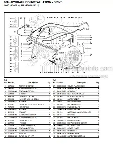 Photo 1 - Gehl 680 Parts Manual All Wheel Steer Loader 918122
