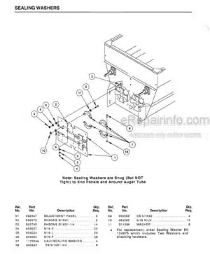 Photo 6 - Gehl 7150 Service Parts Manual Stationary Mixer Feeder 906068