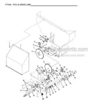 Photo 1 - Gehl 7190 Parts Manual Feeder Wagon 907554