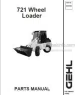 Photo 4 - Gehl 721 Parts Manual Wheel Loader 909886