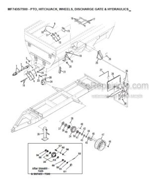 Photo 7 - Gehl 1465 Service Parts Manual Variable Chamber Round Baler 904113