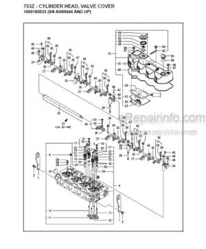 Photo 5 - Gehl 3000 Series HL3000 Service Parts Manual Skid-Steer Loader 901939