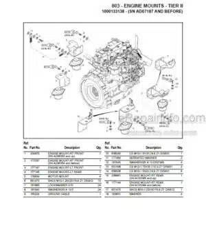 Photo 5 - Gehl 803 Parts Manual Compact Excavator 918076