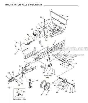 Photo 10 - Gehl 8210 Parts Manual Mixer Feeder 907095