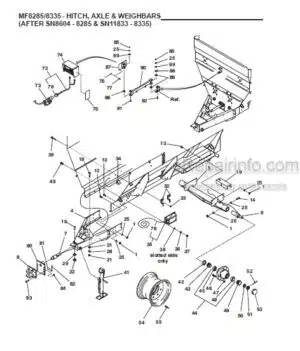 Photo 5 - Gehl 8280 8285 8330 8335 Parts Manual Mixer Feeder 909748