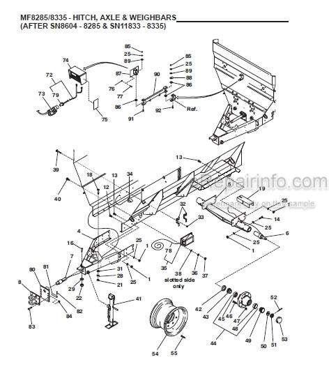 Photo 1 - Gehl 8280 8285 8330 8335 Parts Manual Mixer Feeder 909748