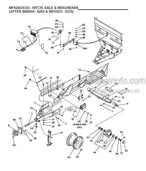 Photo 1 - Gehl 8280 8285 8330 8335 Parts Manual Mixer Feeder 909748