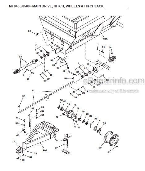 Photo 1 - Gehl 8435 8500 Parts Manual Mixer Feeders Includes Truck Mounted 909749