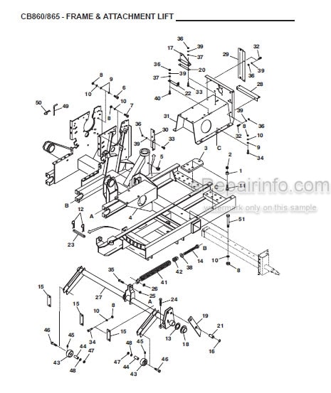 Photo 1 - Gehl 860 865 Parts Manual Forage Harvesters 907506