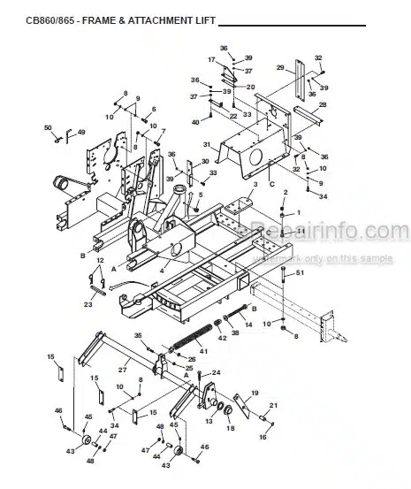 Photo 1 - Gehl 860 865 Parts Manual Forage Harvesters 907506