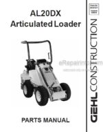 Photo 4 - Gehl AL20DX Parts Manual Articulated Loader 908181