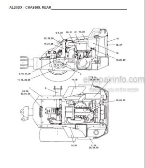 Photo 7 - Gehl 552 553 Dynalift Parts Manual Telescopic Boom Forklift 908459