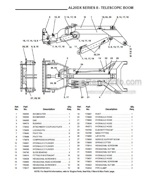 Photo 1 - Gehl AL20DX Series II Parts Manual Articulated Compact Utility Loader 918025