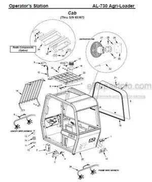 Photo 1 - Gehl AL730 Agri-Loader Parts Manual Telescopic Loader 908473