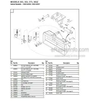 Photo 6 - Gehl Attachments Parts Manual Compact Excavator 918180