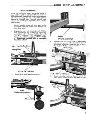 Photo 1 - Gehl BH1500 Owners Service And Parts Manual Bale Handler 901977