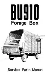 Photo 4 - Gehl BU910 Service Parts Manual Forage Box 901438