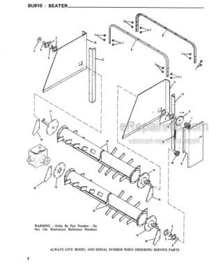 Photo 6 - Gehl HL2600 Service Parts Manual Loader 903010