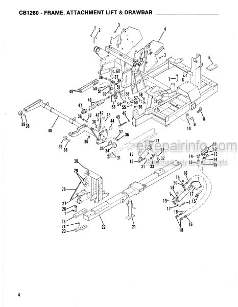 Photo 1 - Gehl CB1260 Service Parts Manual Forage Harvester 903628