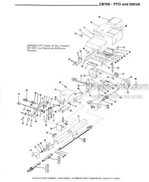 Photo 6 - Gehl CB700 Service Parts Manual Forage Harvester 901988