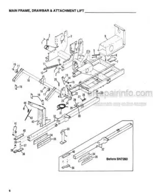 Photo 6 - Gehl CB860 Service Parts Manual Forage Harvester 904076