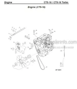 Photo 7 - Gehl CB1250 Service Parts Manual Forage Harvester 902734