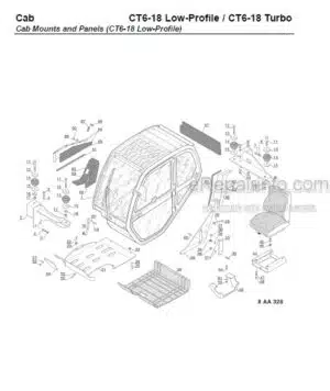 Photo 1 - Gehl CT6-18 Turbo CT6-18 Low-Profile Parts Manual Telescopic Handler 913224