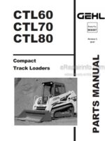 Photo 4 - Gehl CTL60 CTL70 CTL80 Parts Manual Compact Track Loader 908307