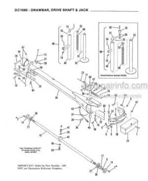 Photo 1 - Gehl DC1080 Operators And Parts Manual Disc Mower Conditioner 903020