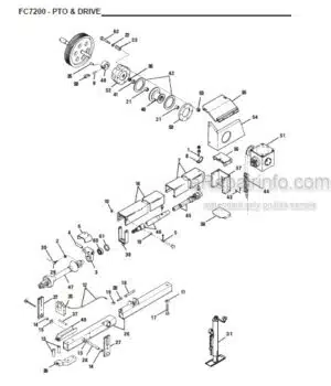 Photo 6 - Gehl 3200 Service Parts Manual Rectangular Bale Thrower 904783