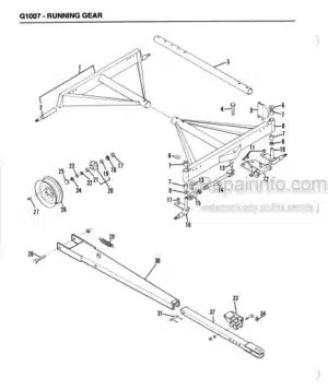 Photo 2 - Gehl G Series 7 Service Parts Manual Running Gear 904474