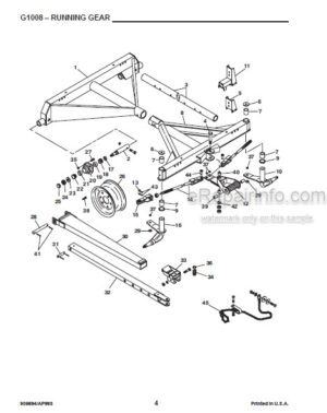 Photo 7 - Gehl CB1200 Service Parts Manual Forage Harvester 902495