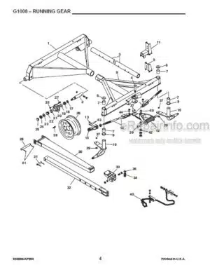 Photo 8 - Gehl G Series 8 Service Parts Manual Running Gear 906694