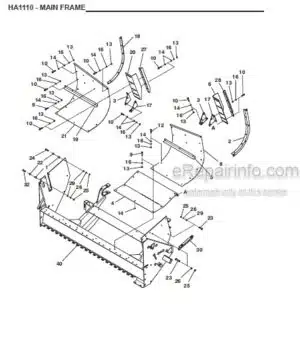 Photo 6 - Gehl RB1860 Service Parts Manual Round Baler 903416