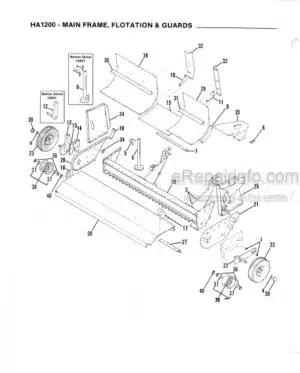 Photo 4 - Gehl HA1200 Service Parts Manual Hay Attachment 903394