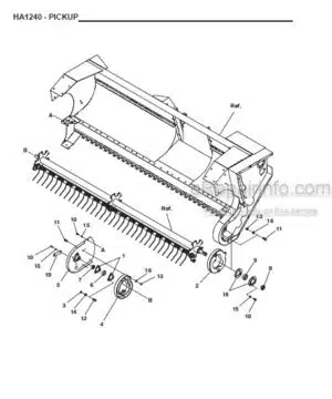 Photo 10 - Gehl HA1240 Parts Manual Hay Attachment 908142