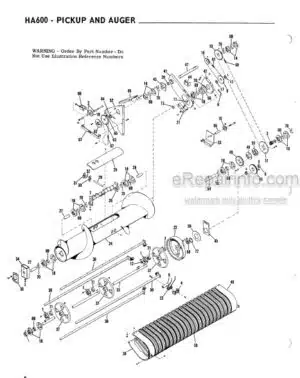 Photo 6 - Gehl HA600 Service Parts Manual Quick-Switch Hay Attachment 042704