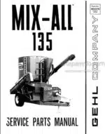 Photo 4 - Gehl 135 Operator And Service Parts Manual Mix-All Mixer Manure Spreader