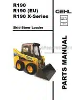 Photo 4 - Gehl R190 R190EU R190 X-Series Parts Manual Skid-Steer Loader 50950170