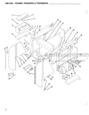 Photo 6 - Gehl TR330 Parts Manual Three Row Attachment 908013