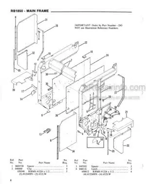 Photo 5 - Gehl 100 Service Parts Manual Mix-All Mixer 903477