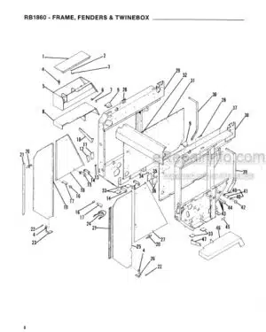 Photo 7 - Gehl HA1110 Parts Manual Hay Attachment 907551