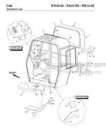 Photo 2 - Gehl RS10-44 RS10-55 RS12-42 Parts Manual Telescopic Handler 913322
