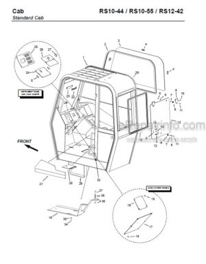 Photo 2 - Gehl RS10-44 RS10-55 RS12-42 Parts Manual Telescopic Handler 913322