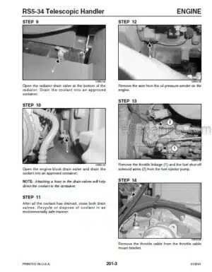 Photo 6 - Gehl RS5-34 RS6-34 Service Manual Telescopic Handler 913241