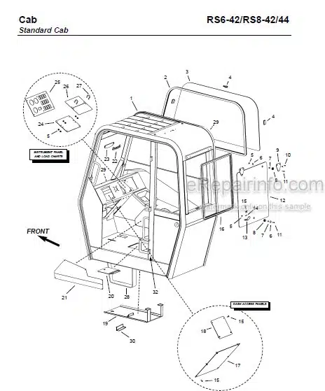 Photo 1 - Gehl RS6-42 RS8-42 RS8-44 Parts Manual Telescopic Handler 913273